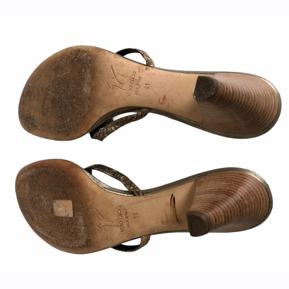 Giuseppe Zanotti Jeweled Design Heeled Thing Sandals Women’s Size 41 EU - Picture 9 of 10